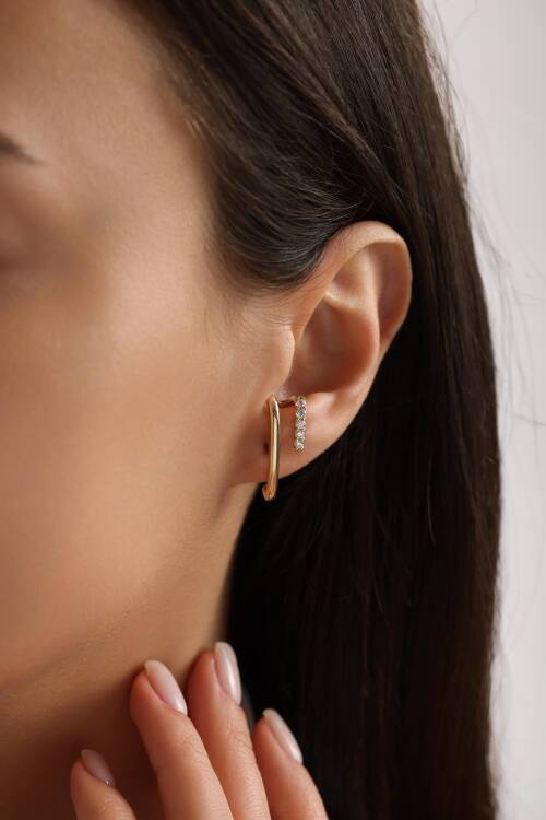 'AMBROSİA' ÇİFT SIRA KÜPE - 2