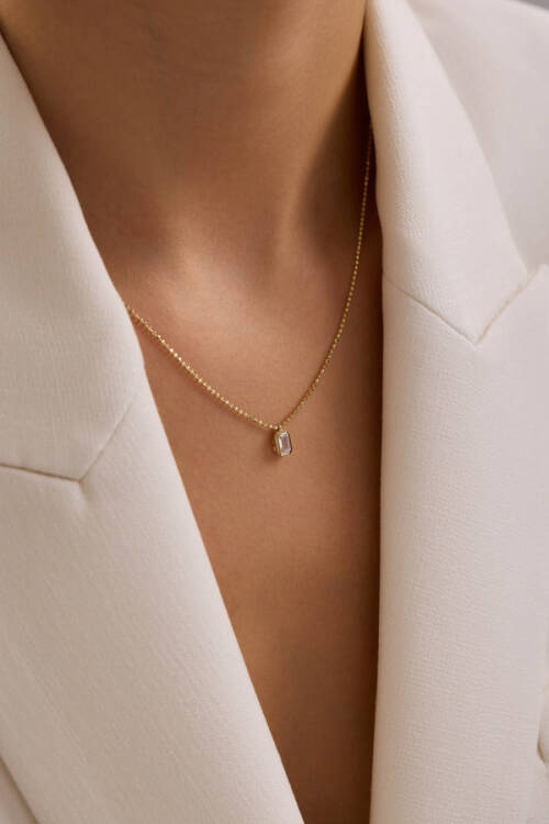 BAGET TAŞLI KOLYE - 1