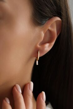 BAGET TAŞLI SALLANTILI KÜPE - 2