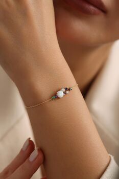 BEYAZ OPAL RENKLİ BİLEKLİK - 2