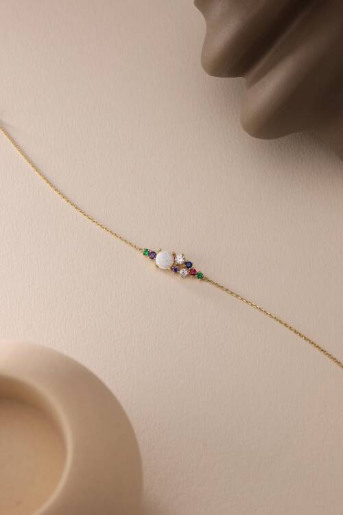 BEYAZ OPAL RENKLİ BİLEKLİK - 3