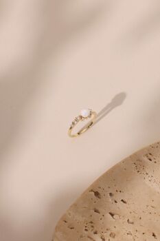 BEYAZ OPAL YÜZÜK - 3