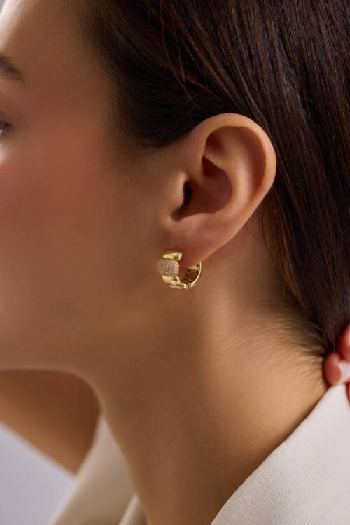 'BLESSED' TAŞLI KÜPE - 2