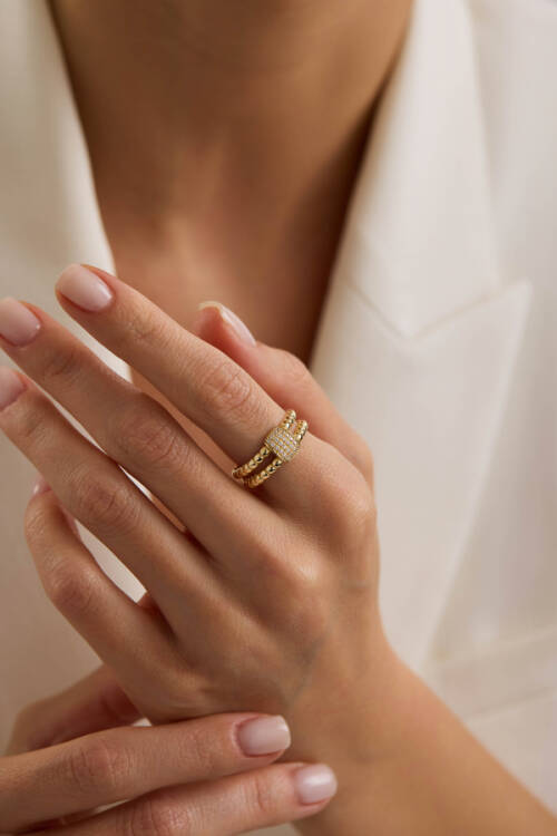 ÇİFT SIRALI TOPLU YÜZÜK - 2