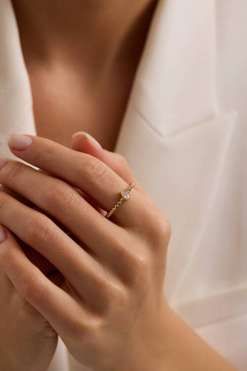 DAMLA TAŞLI VİNTAGE YÜZÜK - 2