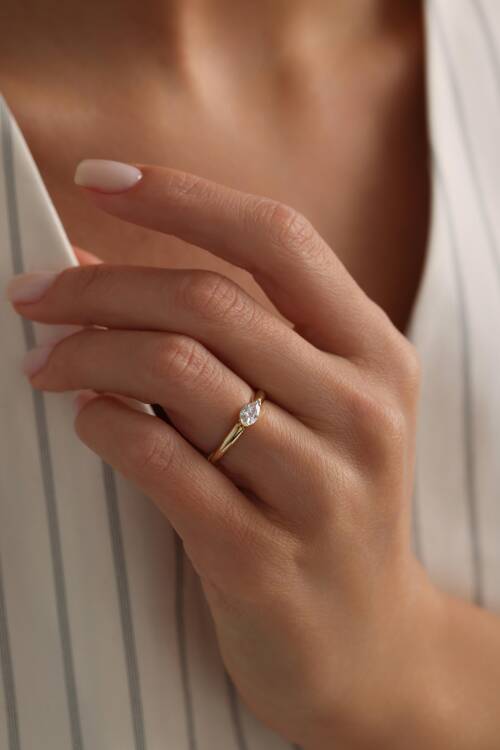 DAMLA TAŞLI YÜZÜK - 1