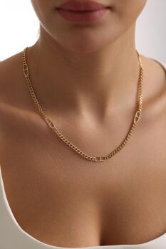 DETAYLI İNCE GURMET ZİNCİR - 