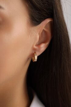 DOUBLE SIRA HALKA KÜPE - 