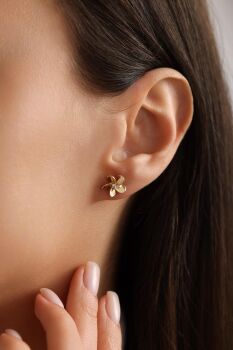 'FLOWER' BÜYÜK BOY VİDALI KÜPE - 