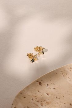 'FLOWER' BÜYÜK BOY VİDALI KÜPE - 3