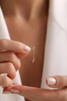 'FLOWER' ZİNCİRLİ KÜPE - 2