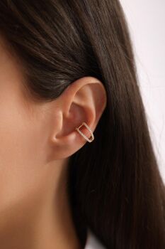 İKİ ŞERİTLİ EAR CUFF - 