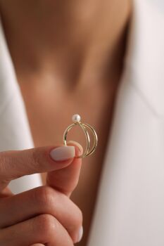 İKİLİ İNCİ YÜZÜK - 