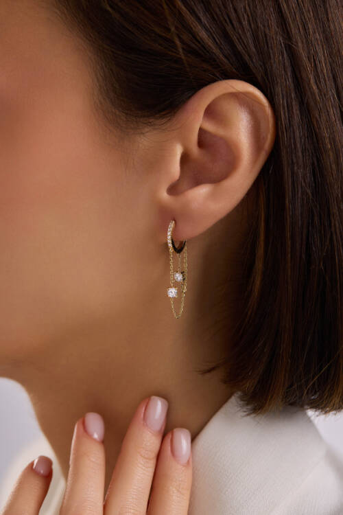 İKİLİ SALLANTILI TEK TAŞ KÜPE - 1