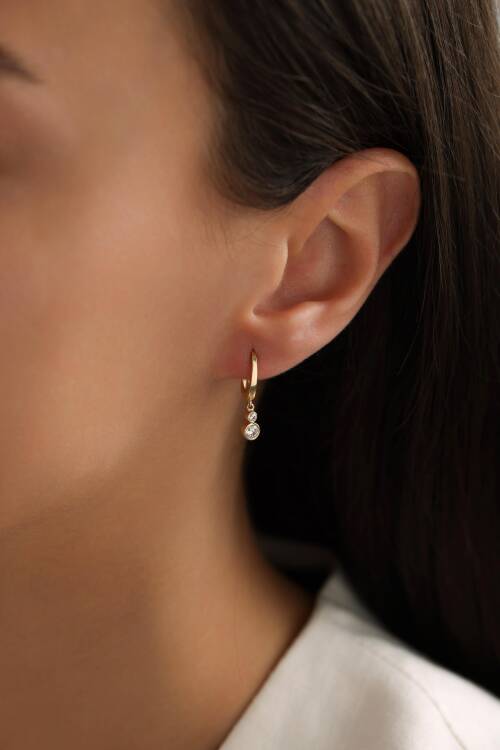 İKİLİ TAŞLI KÜPE - 2