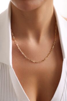 İNCE ATAÇ ZİNCİR KOLYE - 