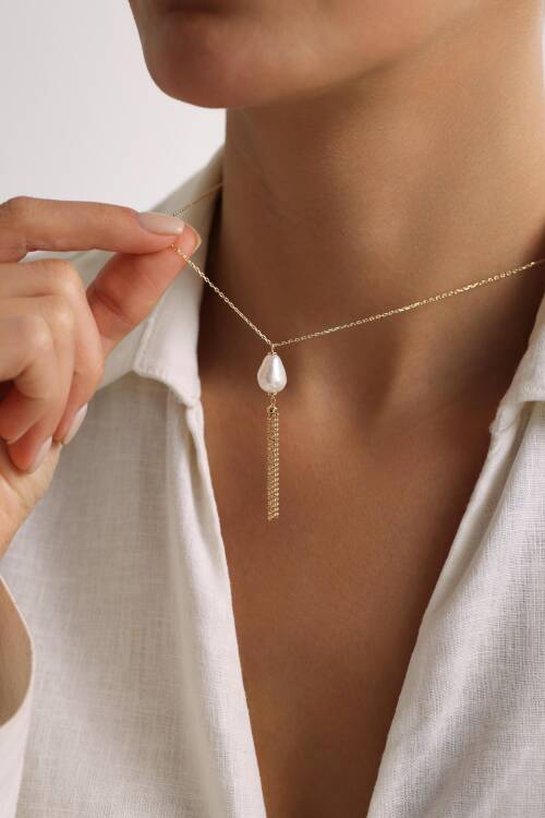 İNCİ PÜSKÜLLÜ KOLYE - 2