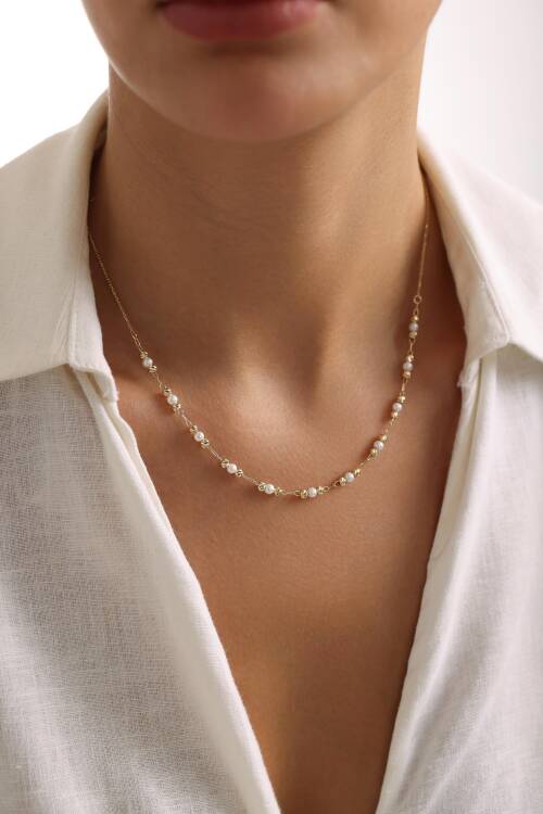 İNCİLİ VE TOPLU KOLYE - 2