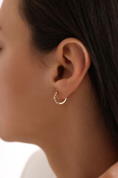 KÜÇÜKLÜ BÜYÜKLÜ TAŞLI KÜPE - 2