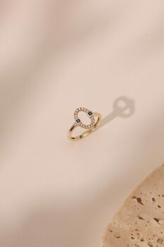 LACİVERT TAŞLI 'MAR' YÜZÜK - 3