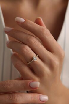 MARKİZ ŞEKLİNDE VİNTAGE YÜZÜK - 