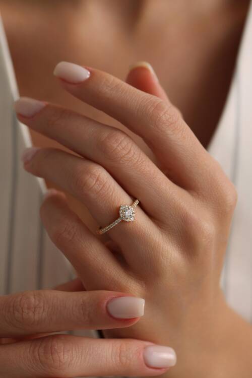 MARKİZ ŞEKLİNDE VİNTAGE YÜZÜK - 1