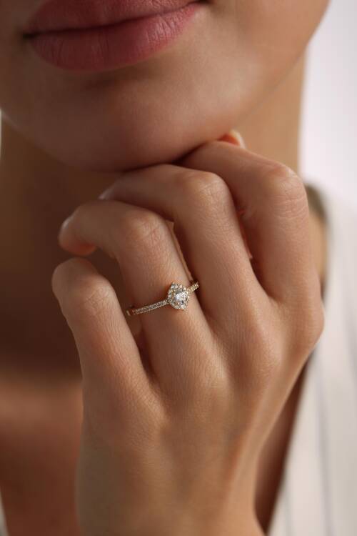 MARKİZ ŞEKLİNDE VİNTAGE YÜZÜK - 2