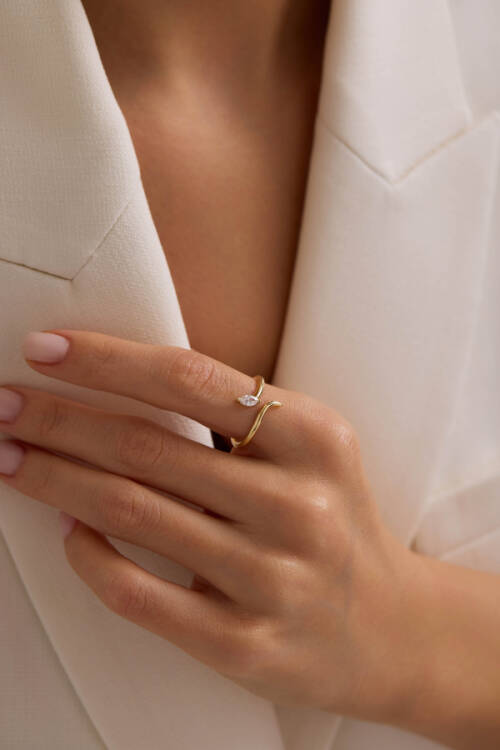 MARKİZ TAŞLI 'İVY' YÜZÜK - 2