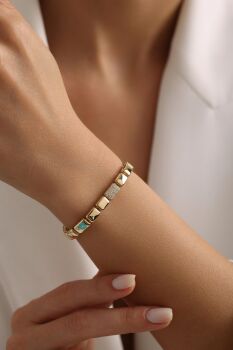 MAVİ ÇİÇEKLİ BİLEKLİK - 