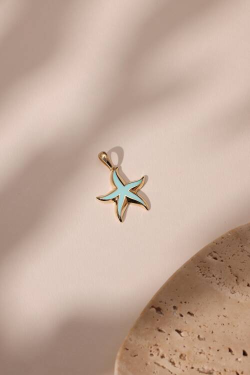 MAVİ MİNELİ DENİZ YILDIZI CHARM - 3