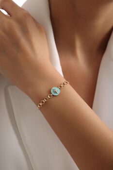 MAVİ MİNELİ KUTUP YILDIZI BİLEKLİK - 2