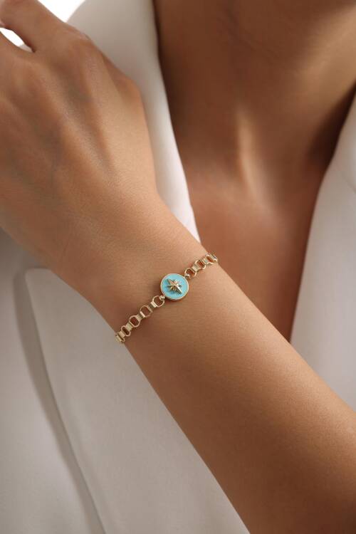 MAVİ MİNELİ KUTUP YILDIZI BİLEKLİK - 2