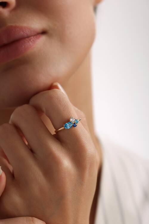 MAVİSEL YÜZÜK - 3