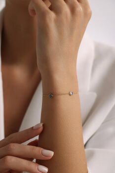 MİNİMAL BEŞLİ EVİL EYE BİLEKLİK - 2