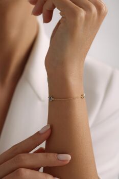 MİNİMAL ÜÇLÜ EVİL EYE BİLEKLİK - 2