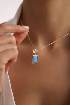 OPAL MAVİSİ DİKDÖRTGEN CHARM - 2