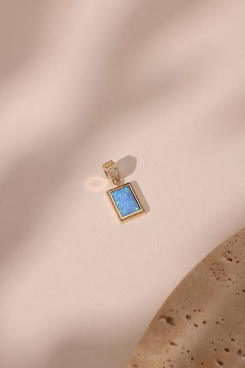 OPAL MAVİSİ DİKDÖRTGEN CHARM - 3
