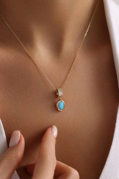 OPAL MAVİSİ OVAL CHARM - 2