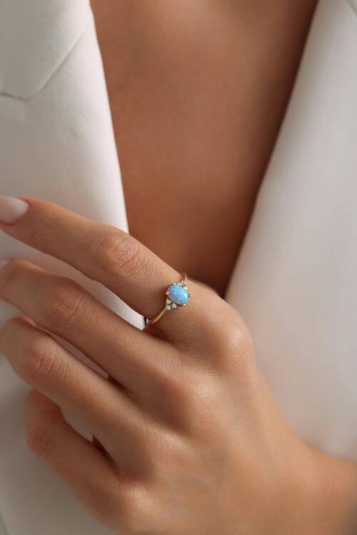 OPAL MAVİSİ YÜZÜK - 2