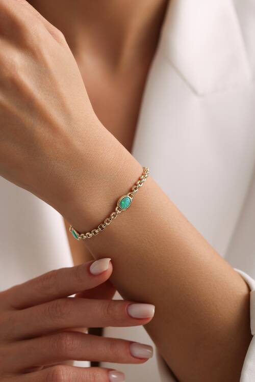 OPAL YEŞİLİ 4'LÜ BİLEKLİK - 2