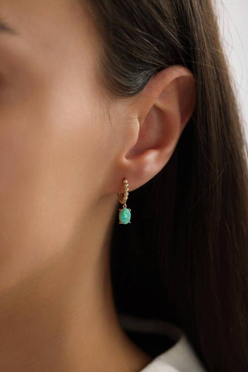 OPAL YEŞİLİ KÜPE - 1