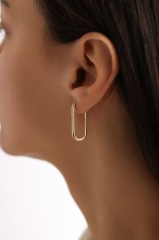 OVAL BÜYÜK BOY KÜPE - 