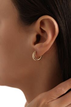 PARLAK HALKA KÜPE MEDİUM BOY - 