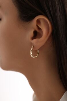 PARLAK OVAL KÜPE BÜYÜK BOY - 