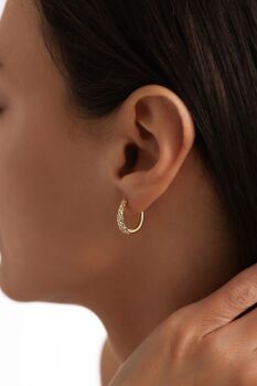 PARLAK OVAL KÜPE KÜÇÜK BOY - 