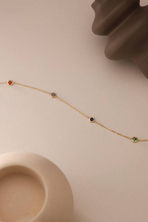 RENKLİ TAŞLI BİLEKLİK - 4