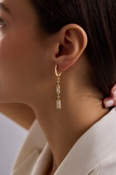 'SERENDİPİTY' BAGET TAŞLI KÜPE - 2