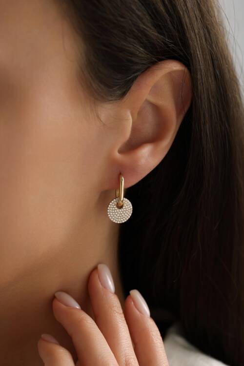 'SİERRA' TAŞLI CHARMLI KÜPE - 2