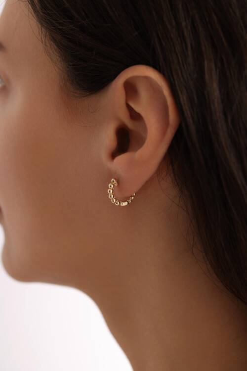 SIRALI TOP HALKA KÜPE - 2