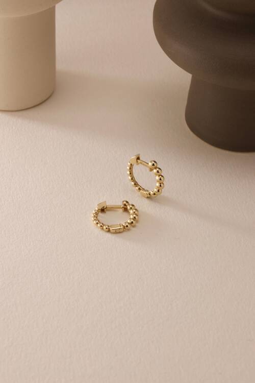 SIRALI TOP HALKA KÜPE - 3